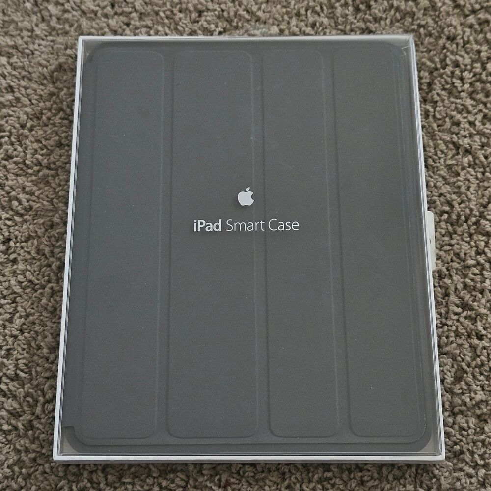 Genuine Apple iPad 2 3 & 4 Gray Folding Smart Case Full Cover